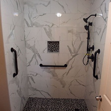 Bathtub to Walk-In Tile Shower Transformation in Cantonment, FL Image